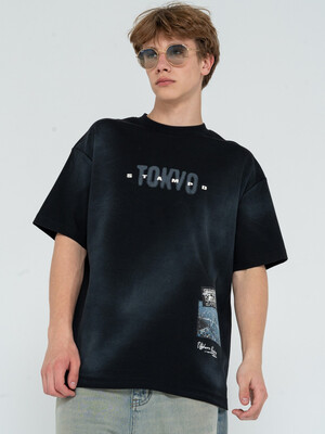 Футболка TOKIO черная для мальчика 134-164 Fashion X&S XS3085.03