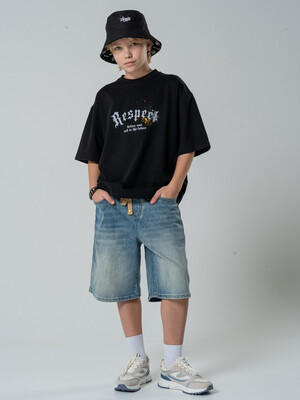 Шорты джинс на рез голубые для мальчика 140-170 Fashion X&S XS4122