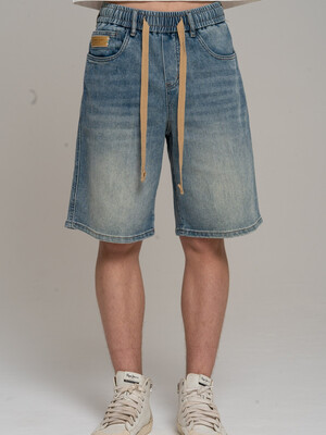 Шорты джинс на рез голубые для мальчика 140-170 Fashion X&S XS4122