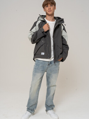 Ветровка X&S серый унисекс 140-170