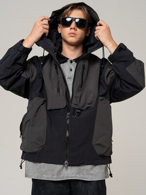 Ветровка X&S тем.синий- антрацит унисекс 140-170 Fashion X&S XS6001.02.07